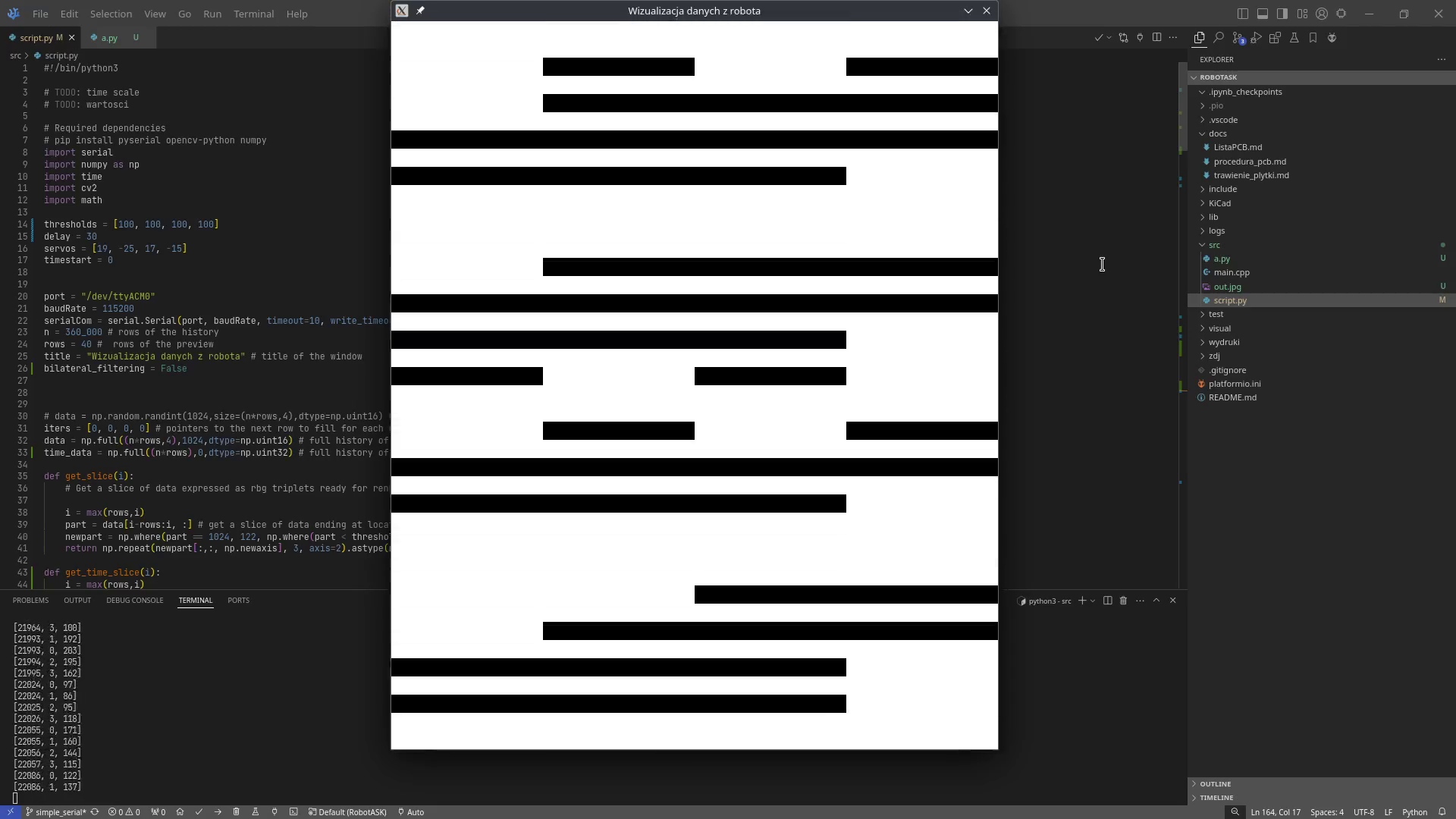 Tile detection visualisation